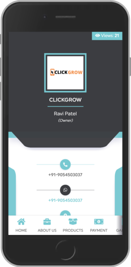 Digital business card template 7